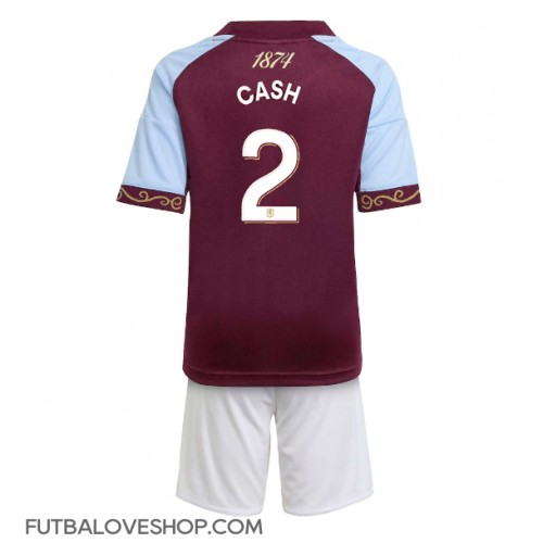 Dres Aston Villa Matty Cash #2 Domáci pre deti 2025-26 Krátky Rukáv (+ trenírky)